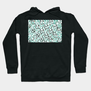 Funny bubbles print, scandinavian pattern, abstract design Hoodie